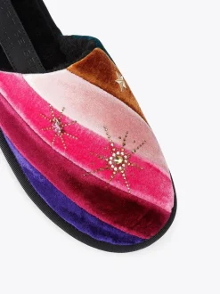 Chaussons Kurt Geiger London avec ornements roses