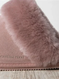 Chaussons mules en peau de mouton de Chelsea Peers