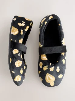 Chaussons Never Fully Dressed Charm Velour Mary Jane