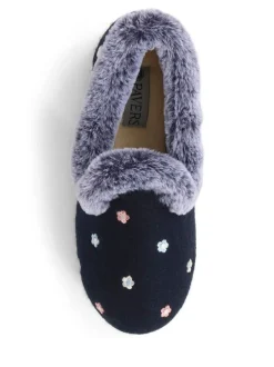 Chaussons Pavers en fausse fourrure fleuris