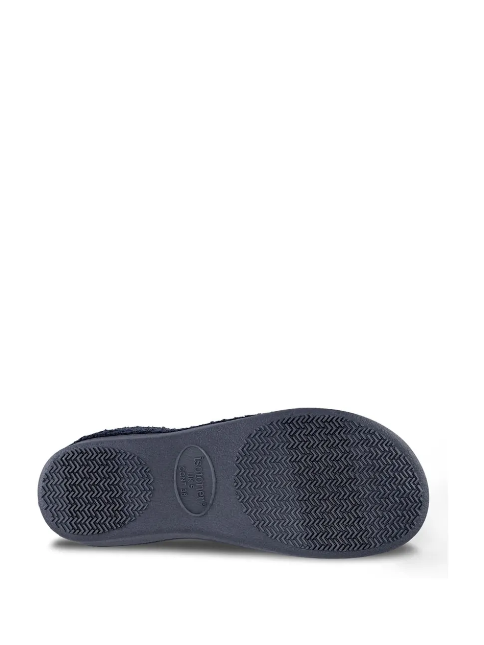 Chaussons Totes Isotoner Popcorn pour femme à dos intégral