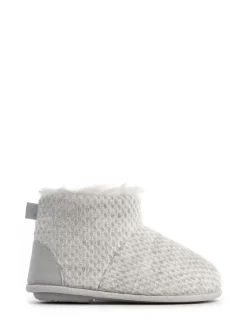 Chaussons Totes Isotoner pour femme en maille scintillante