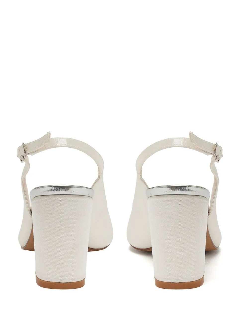 Chaussures de mariage Rainbow Club Faith ivoire coupe large en satin