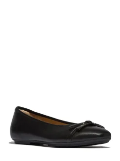 Chaussures plates FitFlop Delicato Glitz en cuir à nœud