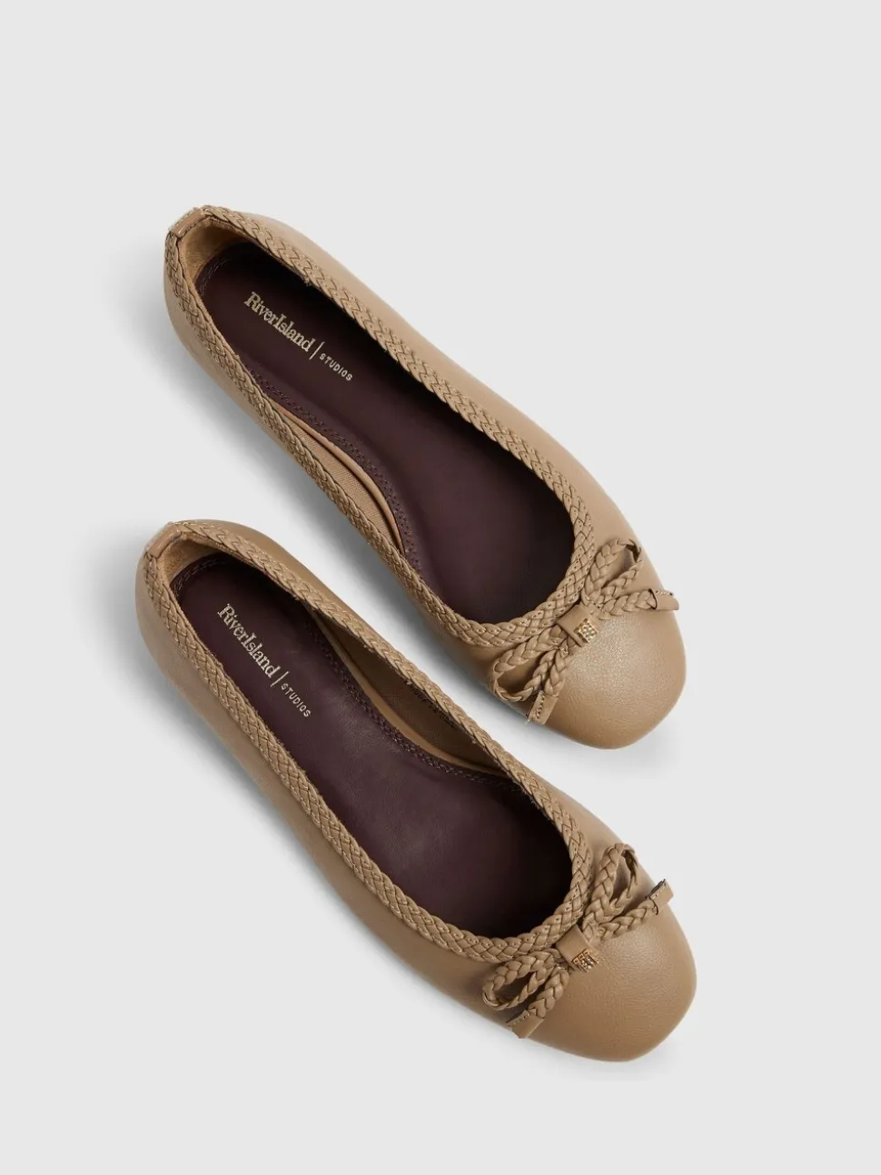 Chaussures plates River Island avec nœud