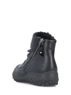 Chaussures Rieker noires zippées