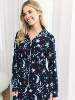 Chelsea Peers pyjama long en coton Mystic Moon imprimé