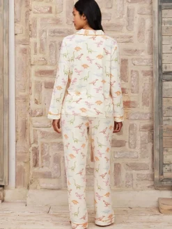 Chelsea Peers Pyjama long imprimé dinosaure