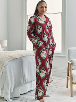 Chelsea Peers pyjama long imprimé Père Noël Jolly Santa