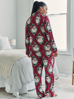 Chelsea Peers pyjama long imprimé Père Noël Jolly Santa