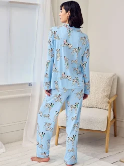 Chelsea Peers Pyjamas longs imprimé chiens dalmatien Ensemble