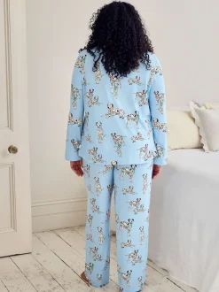 Chelsea Peers Pyjamas longs imprimé chiens dalmatien Ensemble