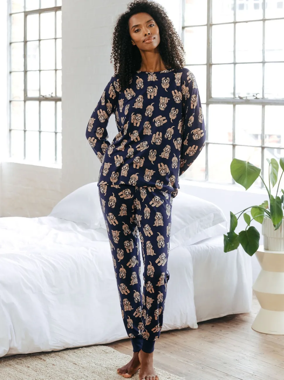 Chelsea pyjama long à imprimé cockapoo Peers