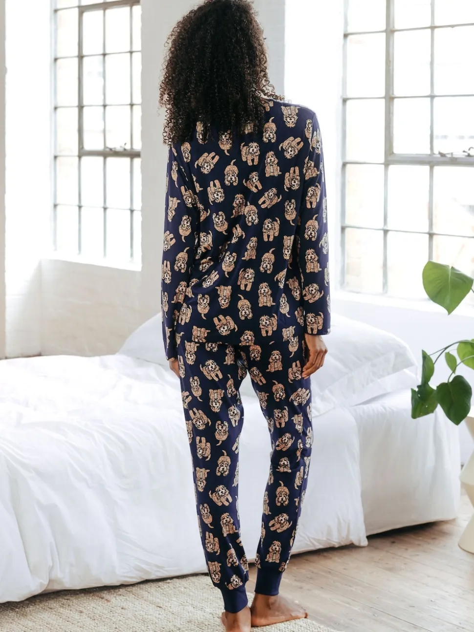 Chelsea pyjama long à imprimé cockapoo Peers