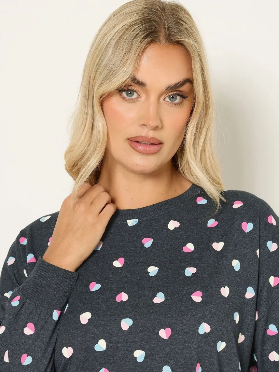 Chemise de nuit Yours Curve à manches longues