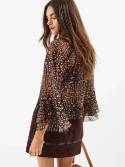 Chemisier Accessorize à volants à Imprimé Motif paisley Fleuri