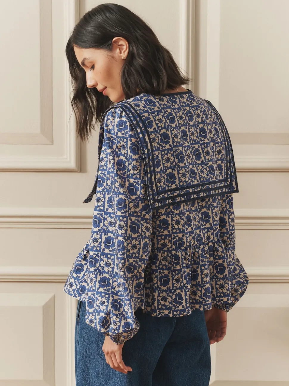Chemisier Laura Ashley Sailor à col