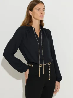 Chemisier Star by Julien Macdonald à détail chaîne