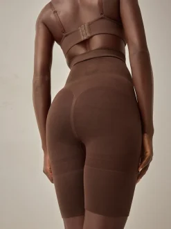 Chocolat Nude - Slips gainants fermes sans coutures pour le contrôle du ventre