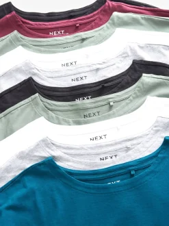 Classique - Lot de 10 T-shirts à manches courtes 100 % coton