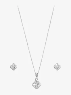 Coffret cadeau Simply Silver coffret cadeau avec trèfle à losanges polis