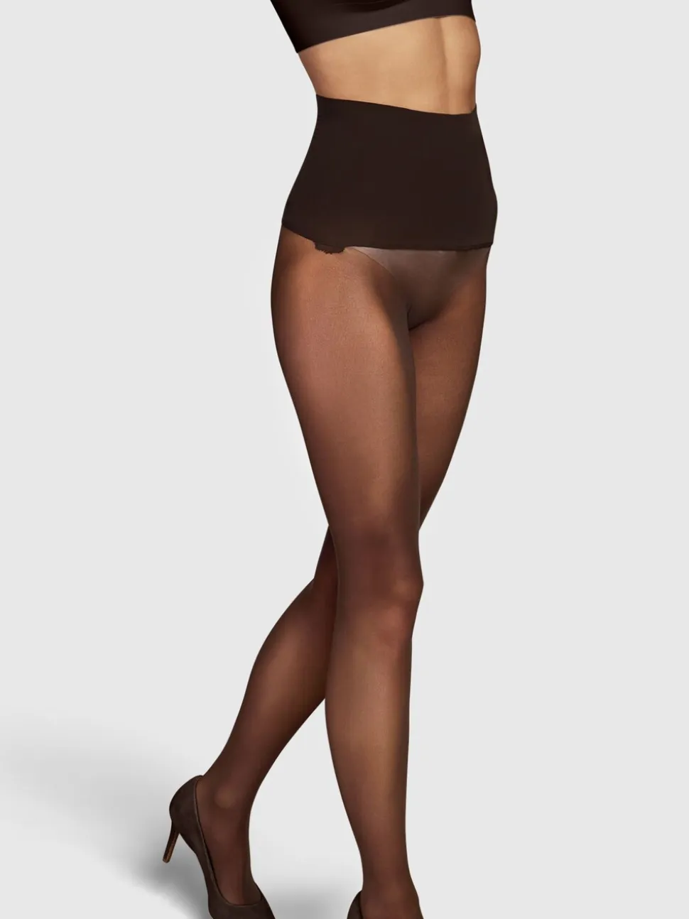 Collants Heist 35 Denier marron semi-opaque