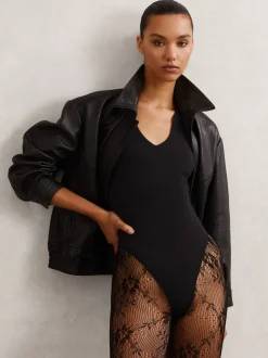 Collants Reiss Lara en dentelle fleurie