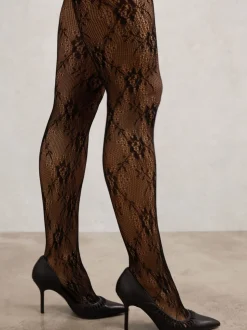 Collants Reiss Lara en dentelle fleurie