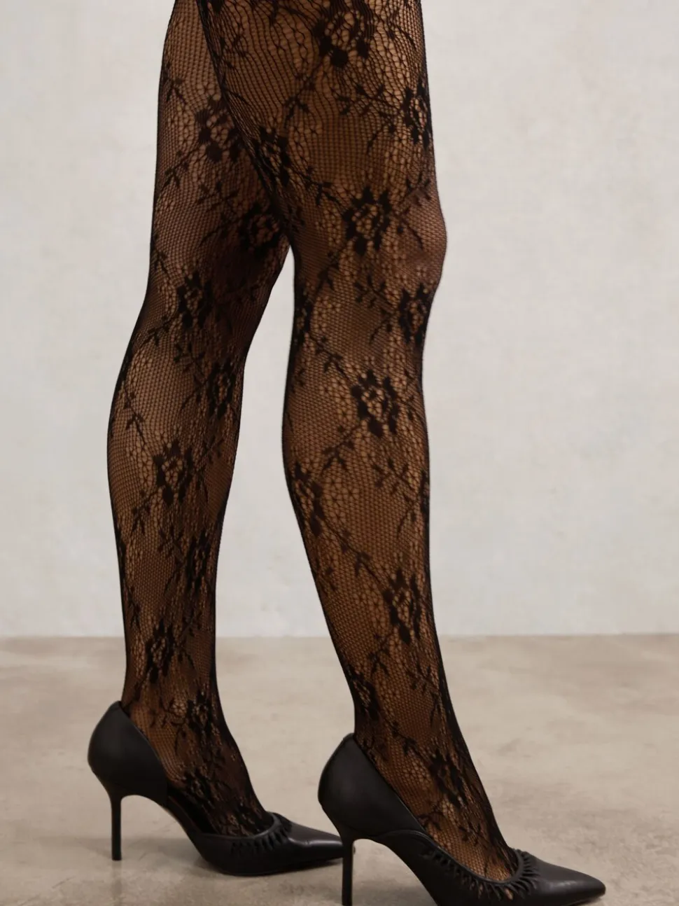 Collants Reiss Lara en dentelle fleurie