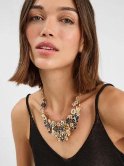 Collier Accessorize Gem Flower Statement