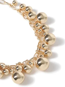 Collier Aela Or à col en grappes de sphères