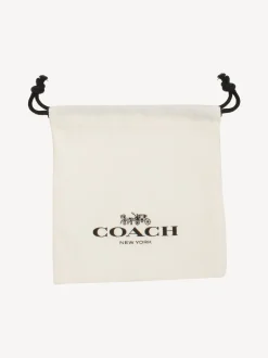 Collier choker COACH Signature en perles de cœur