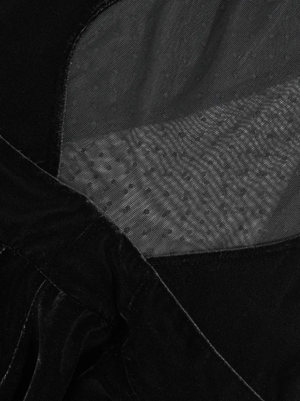 Combinaison ample Reiss Karolina en velours à empiècements transparents