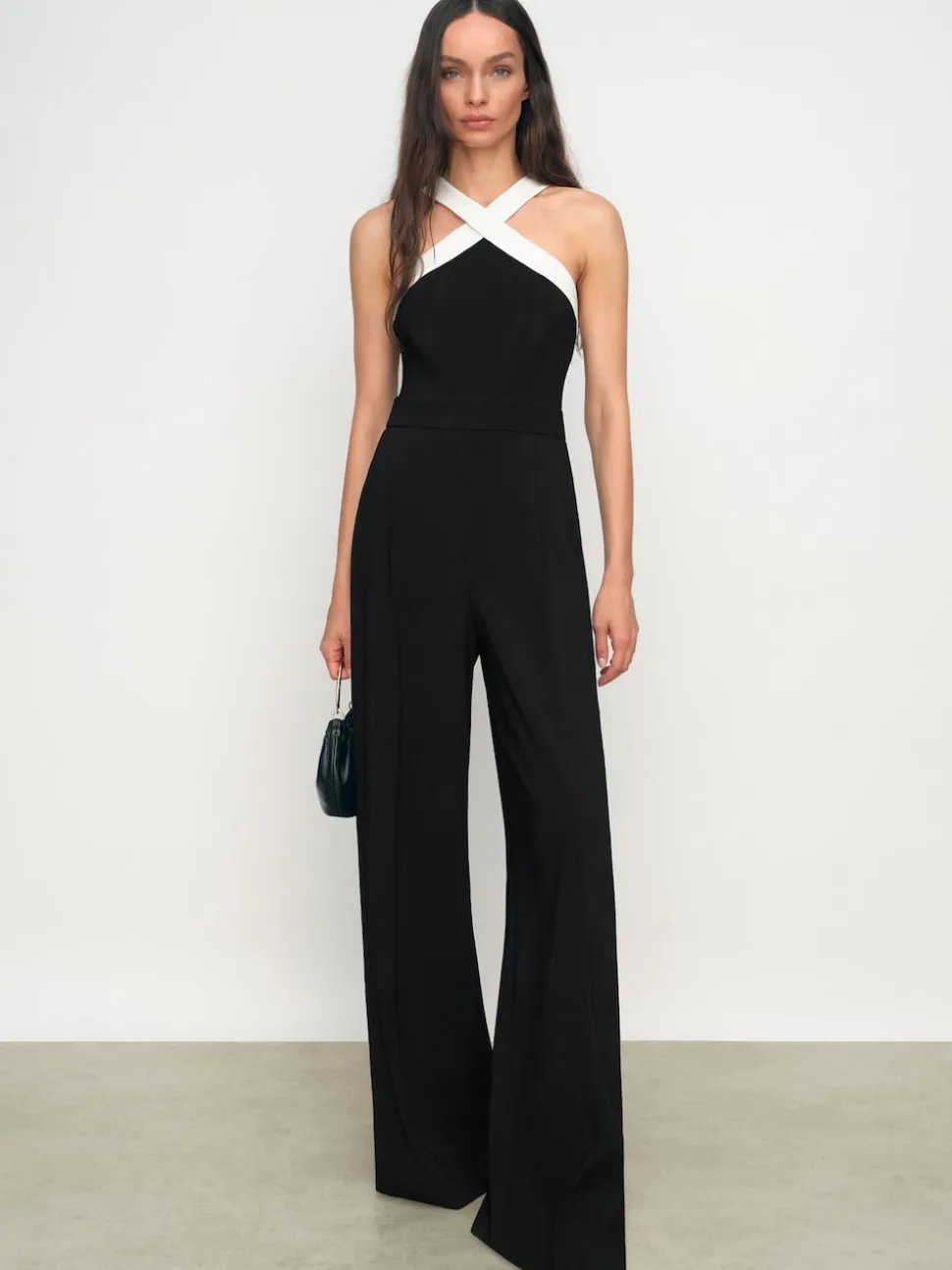 Combinaison dos nu jambe large Reiss Cliona color-block
