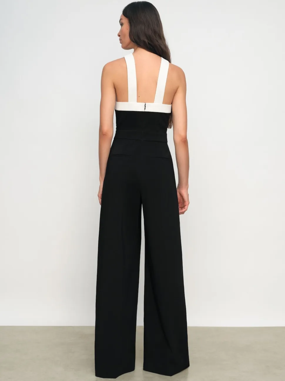 Combinaison dos nu jambe large Reiss Cliona color-block