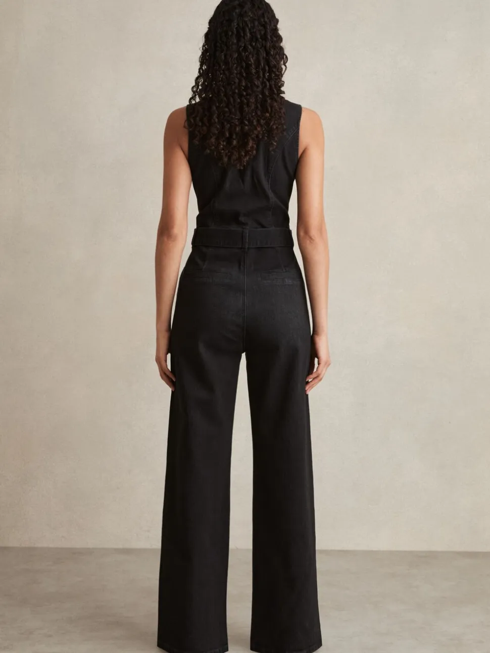 Combinaison en denim Paige sans manches