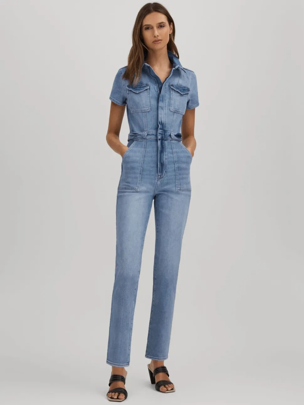 Combinaison en jean skinny Good American