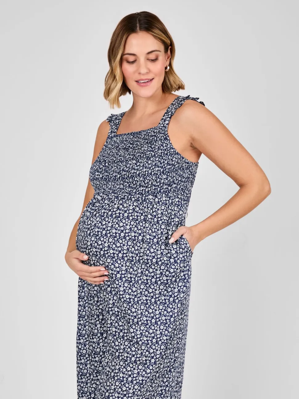 Combinaison JoJo Maman Bébé Ditsy Floral maternité froncée