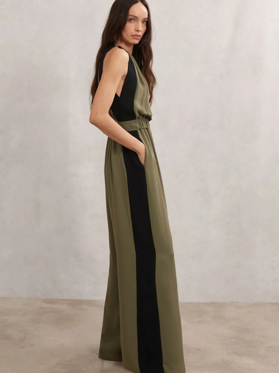 Combinaison large rassemblée color block Reiss Inez