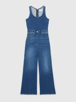 Combinaison Reiss Ample en denim à dos Denim