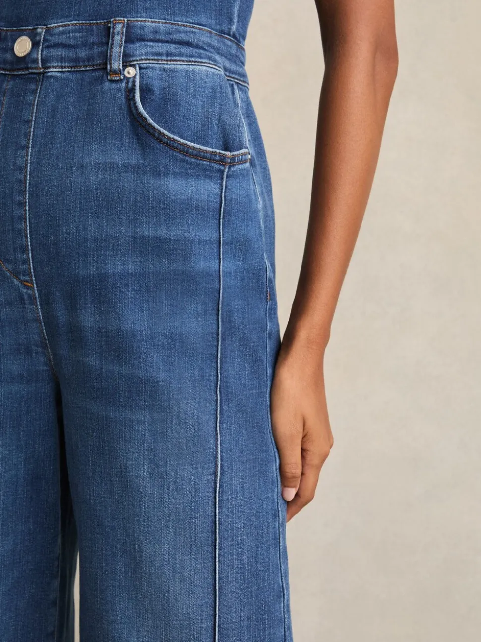 Combinaison Reiss Ample en denim à dos Denim