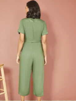 Combinaison utilitaire en viscose sergée Yumi