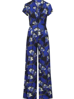 Combi-pantalon large Hot Squash bleu femme