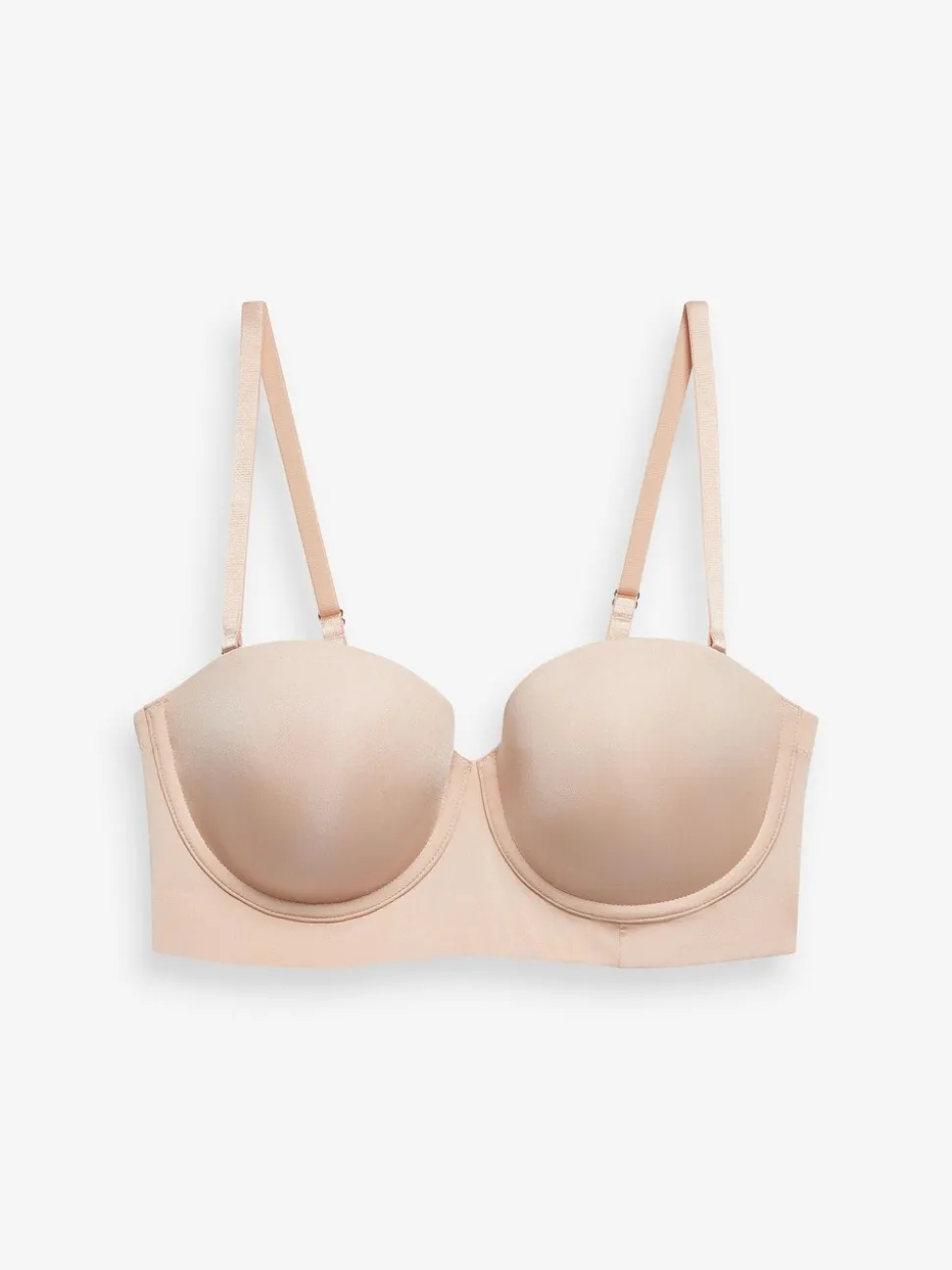 Couleur praline - Soutien-gorge lissant long à dos léger A-E sans bretelles