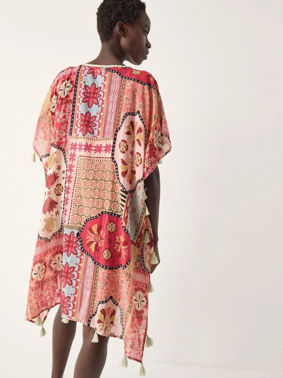Court caftan Monsoon Patti à imprimé Tile