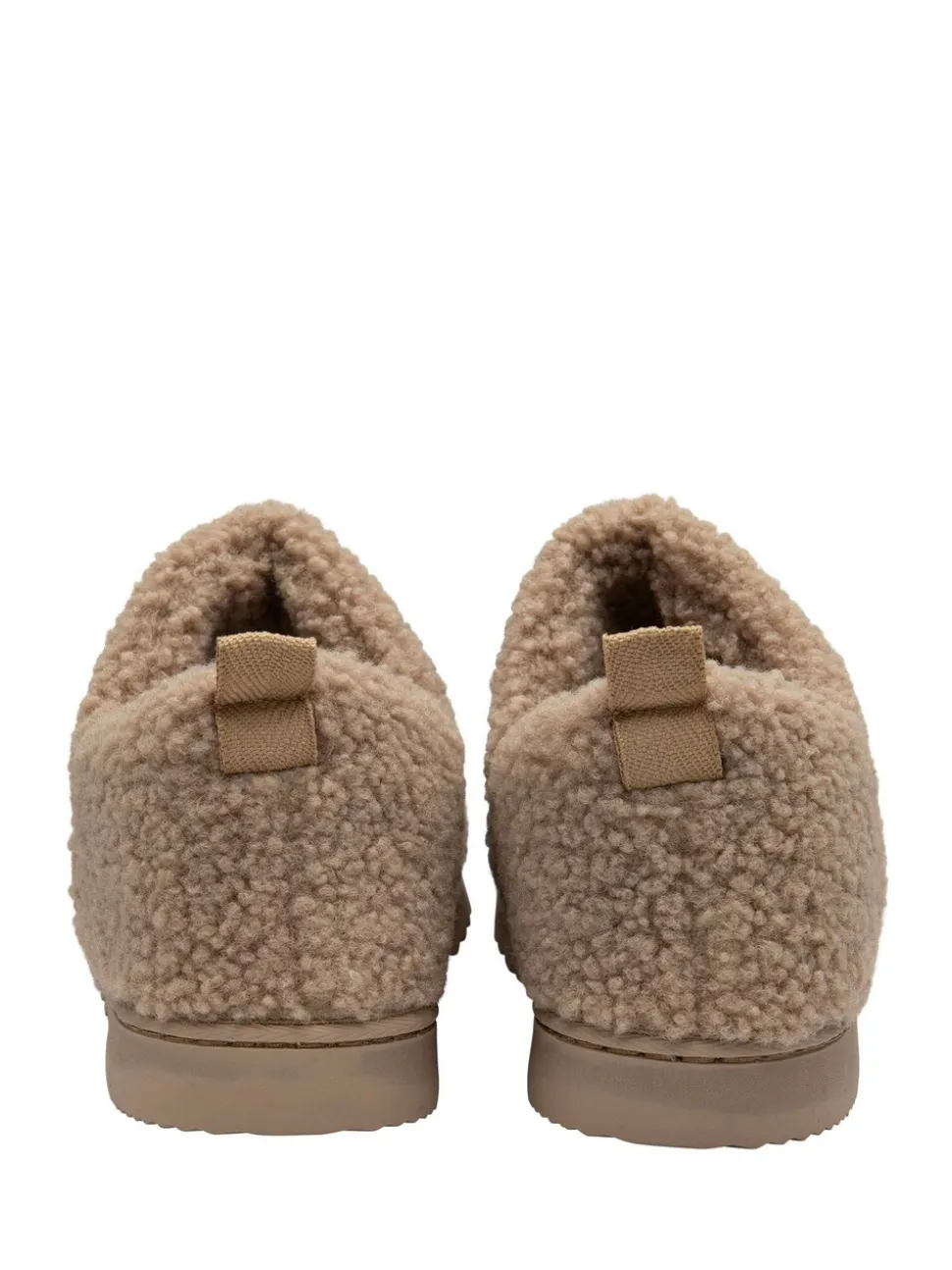 Crème - Chaussons Dunlop pleins en fausse fourrure