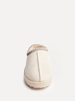 Crème - Chaussons Linzi Tana en faux daim à enfiler