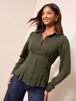 Crème - Chemise Friends Like These à boutons de couture