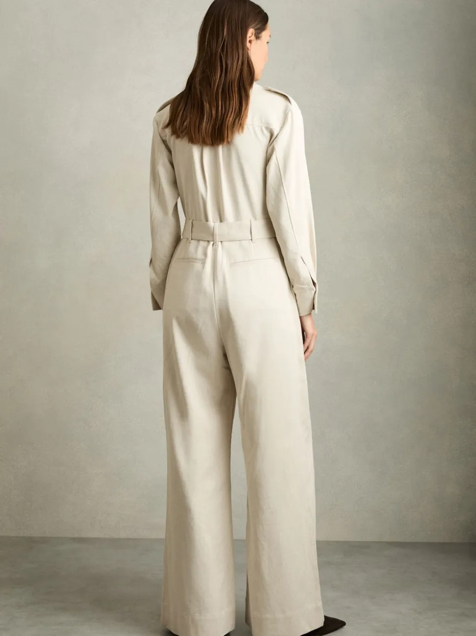 Crème - Combinaison utilitaire Reiss Anais ample