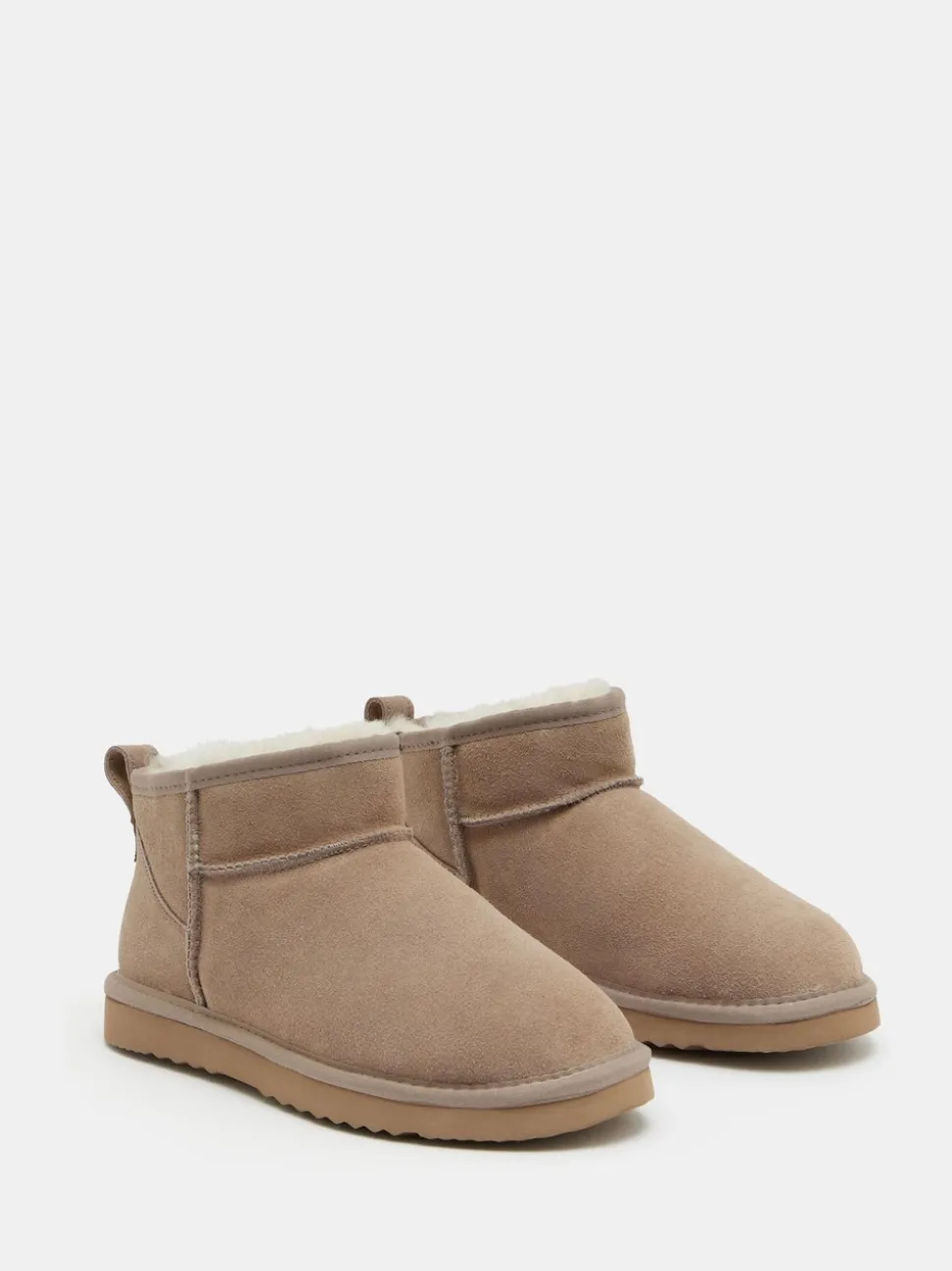 Crème - Hush Bottes en peau de mouton Ultra Mini